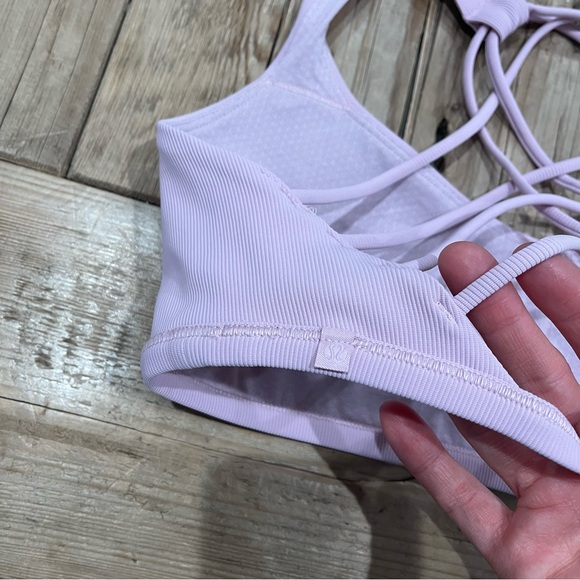 Lululemon Free To Be Ribbed Bra Pink Peony - Picture 6 of 8